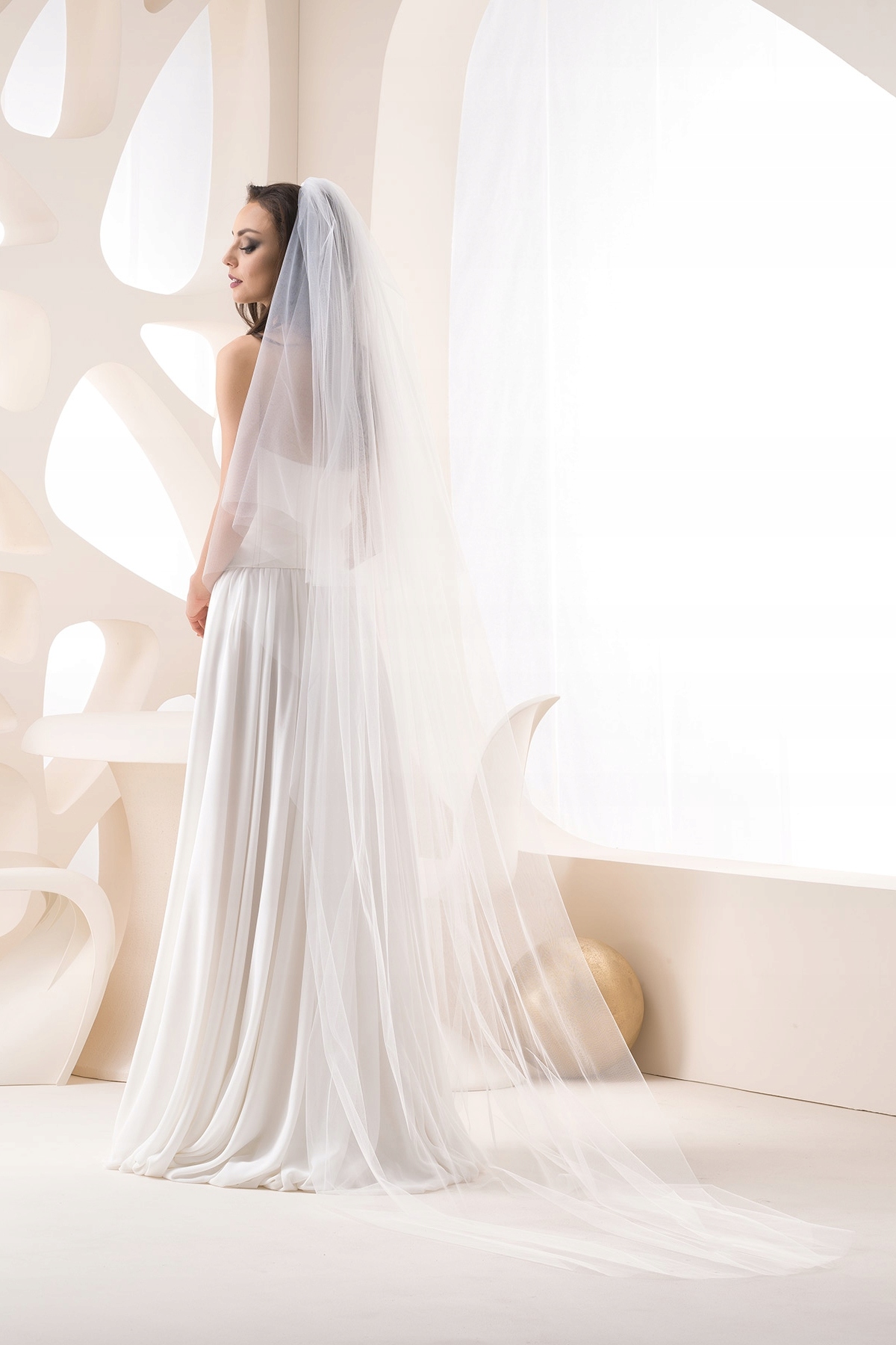 Svatební Závoj 162 Soft Měkký Splývavý Tyl Ivory/smetana