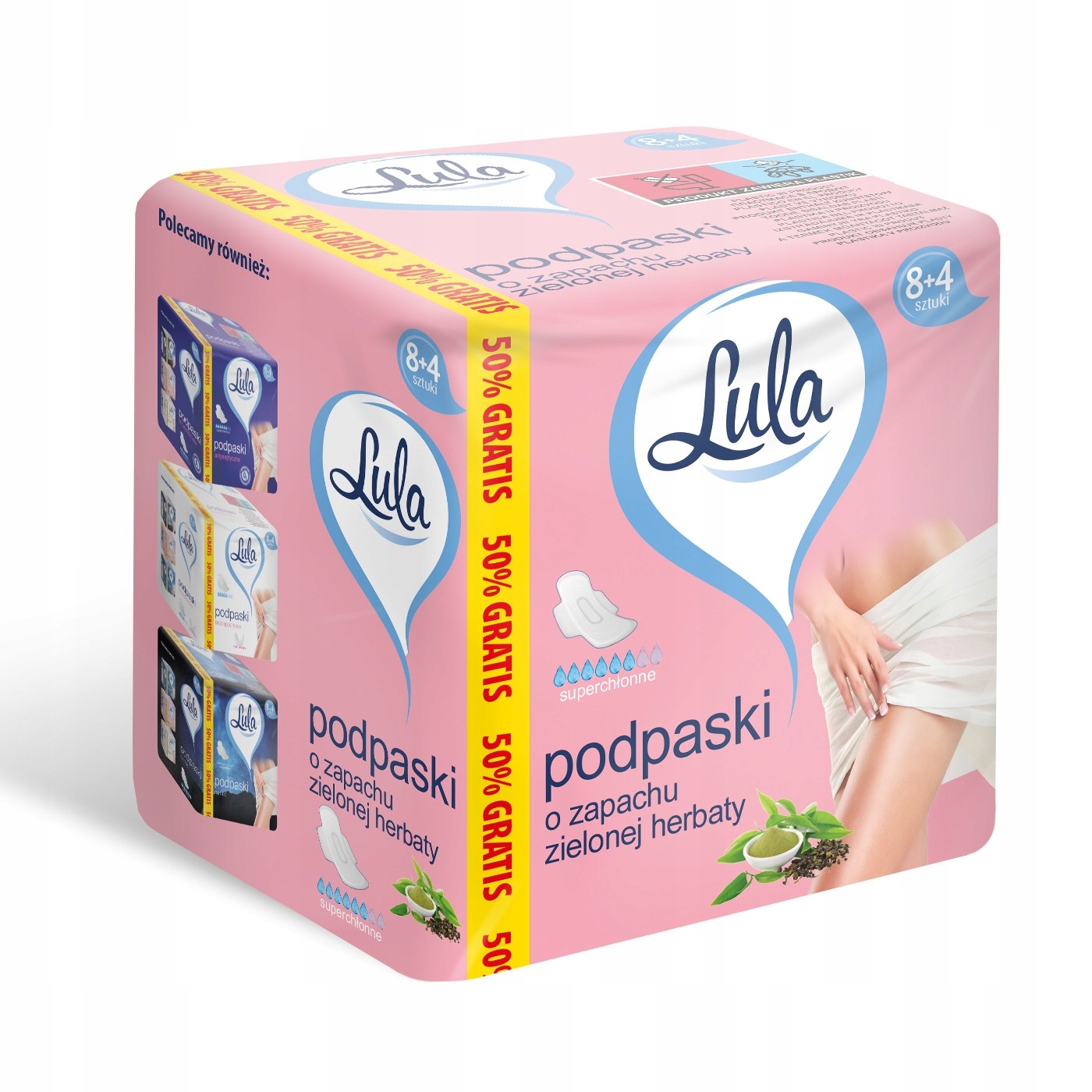 

Lula Podpaski higieniczne o zapachu Zielonej Herba