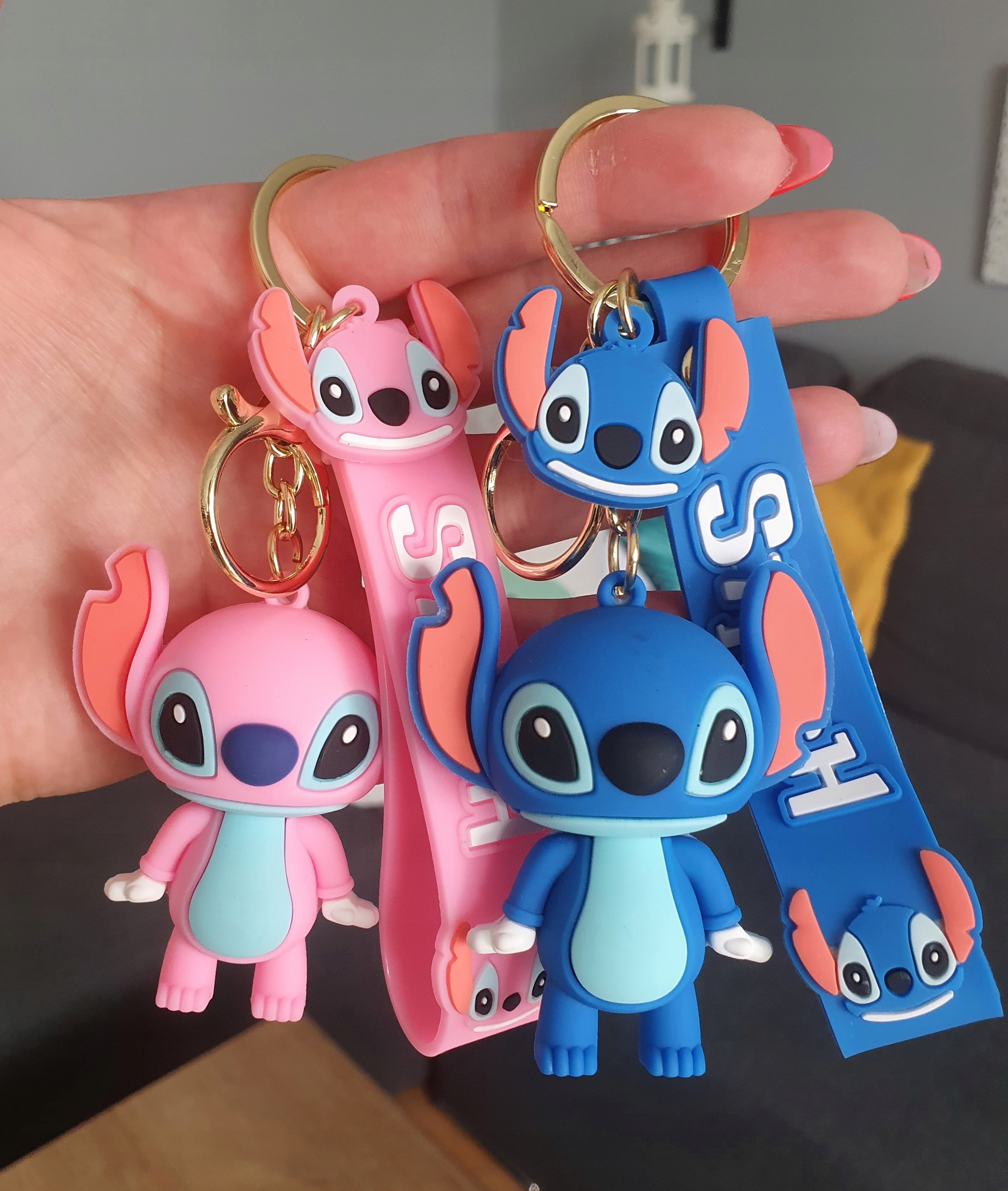 BRELOCZEK BRELOK ZAWIESZKA WISIOR STICH I LILO ANGEL FIGURKA