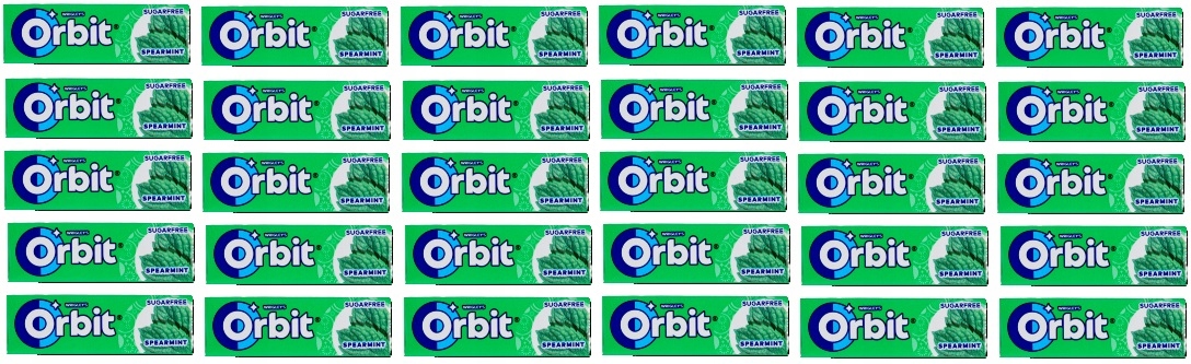 Levně 30 x 14 g Orbit Spearmint 10 dražé Karton