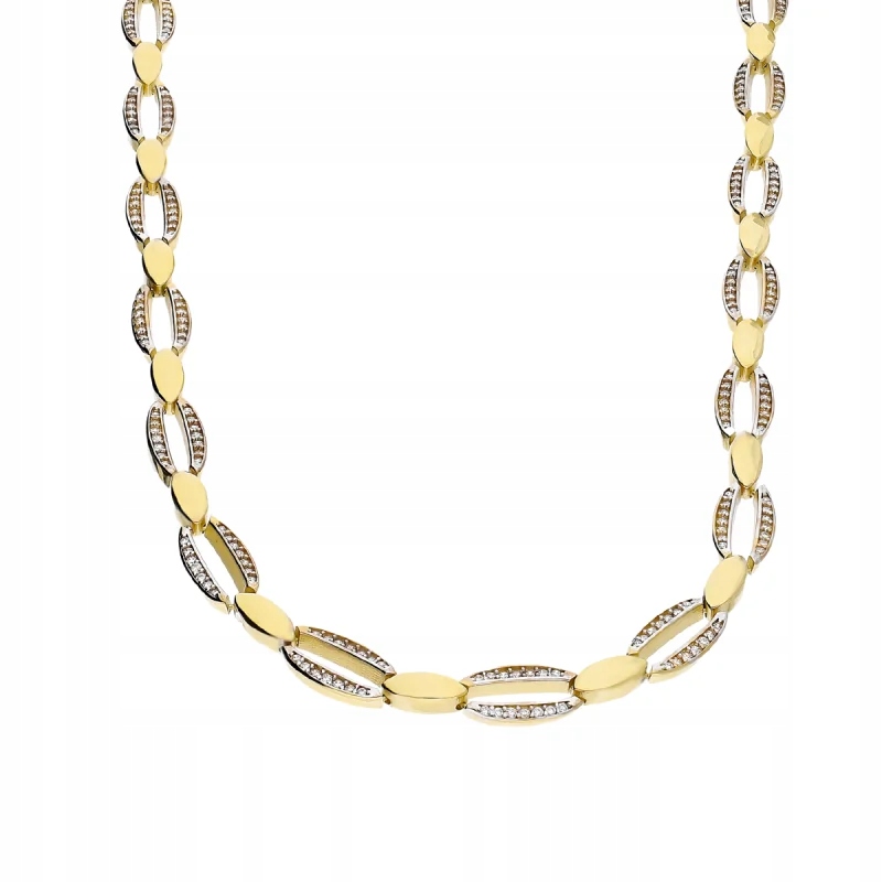 Zlatý náhrdelník ze zlata 585 zdobený zirkony R45 jako dárek