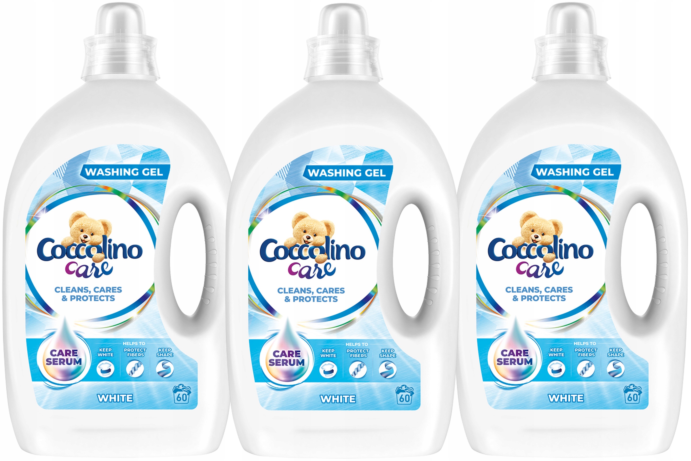 

Coccolino Care Żel Prania Białego 3 x 2,4L 180pr