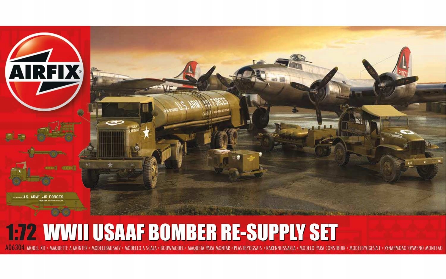 Airfix 06304 1/72 Wwii Usaaf Air Force Bomber Zásobovací sada