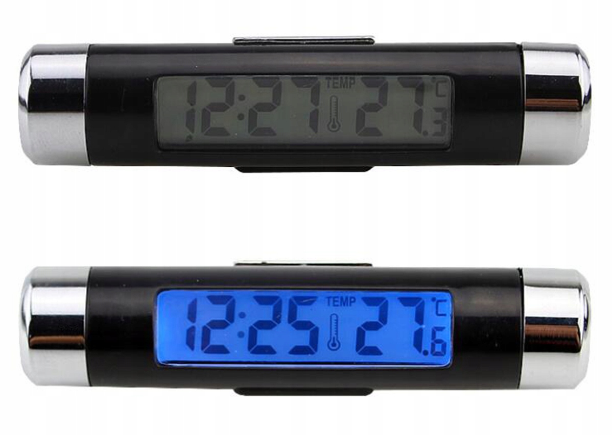 

ZG9 Termometr Samochodowy LCD Zegarek Cyfrowy Blue