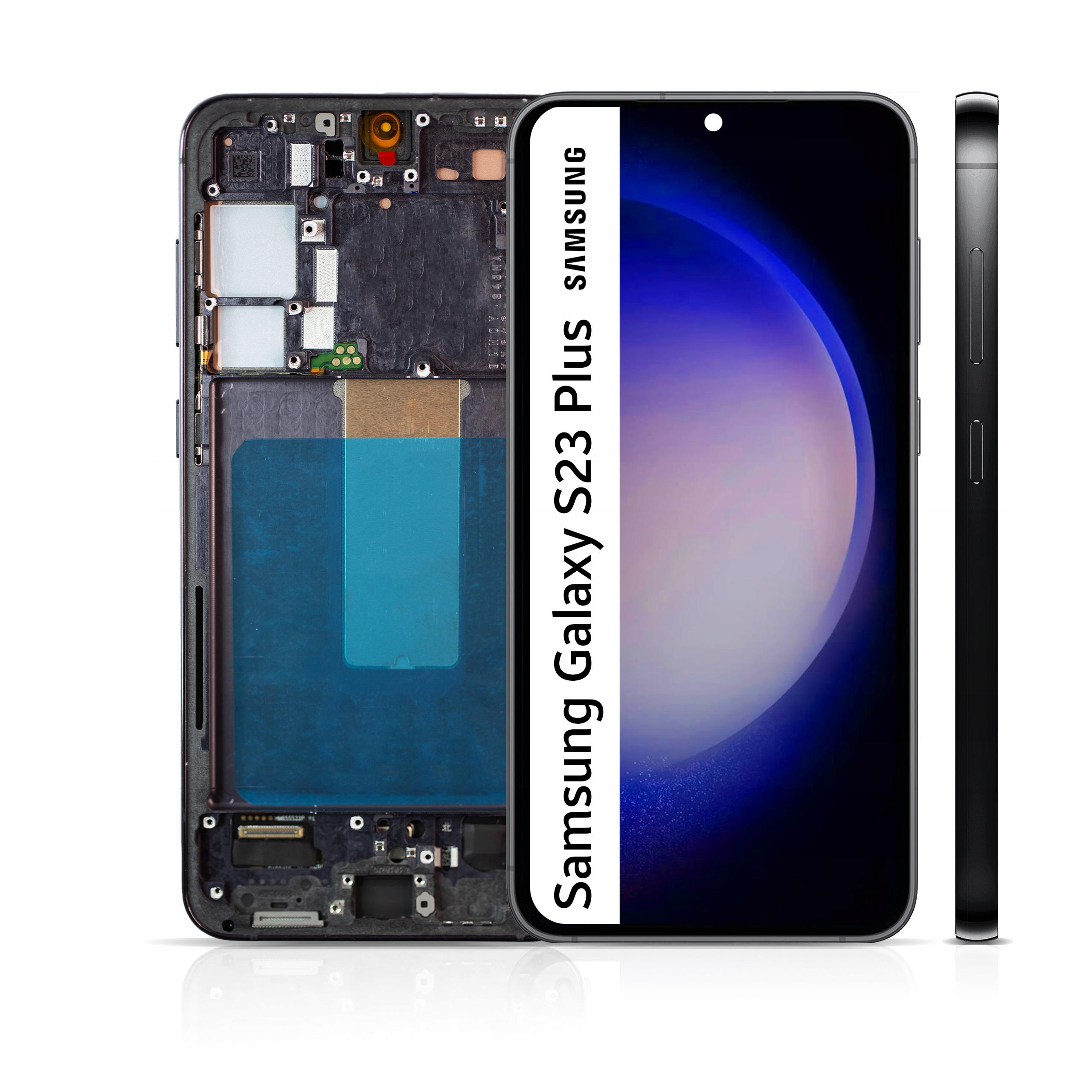 Big Size Oled pre Samsung Galaxy S23 Plus LCD Čierny Dotykový Rámček Čierna