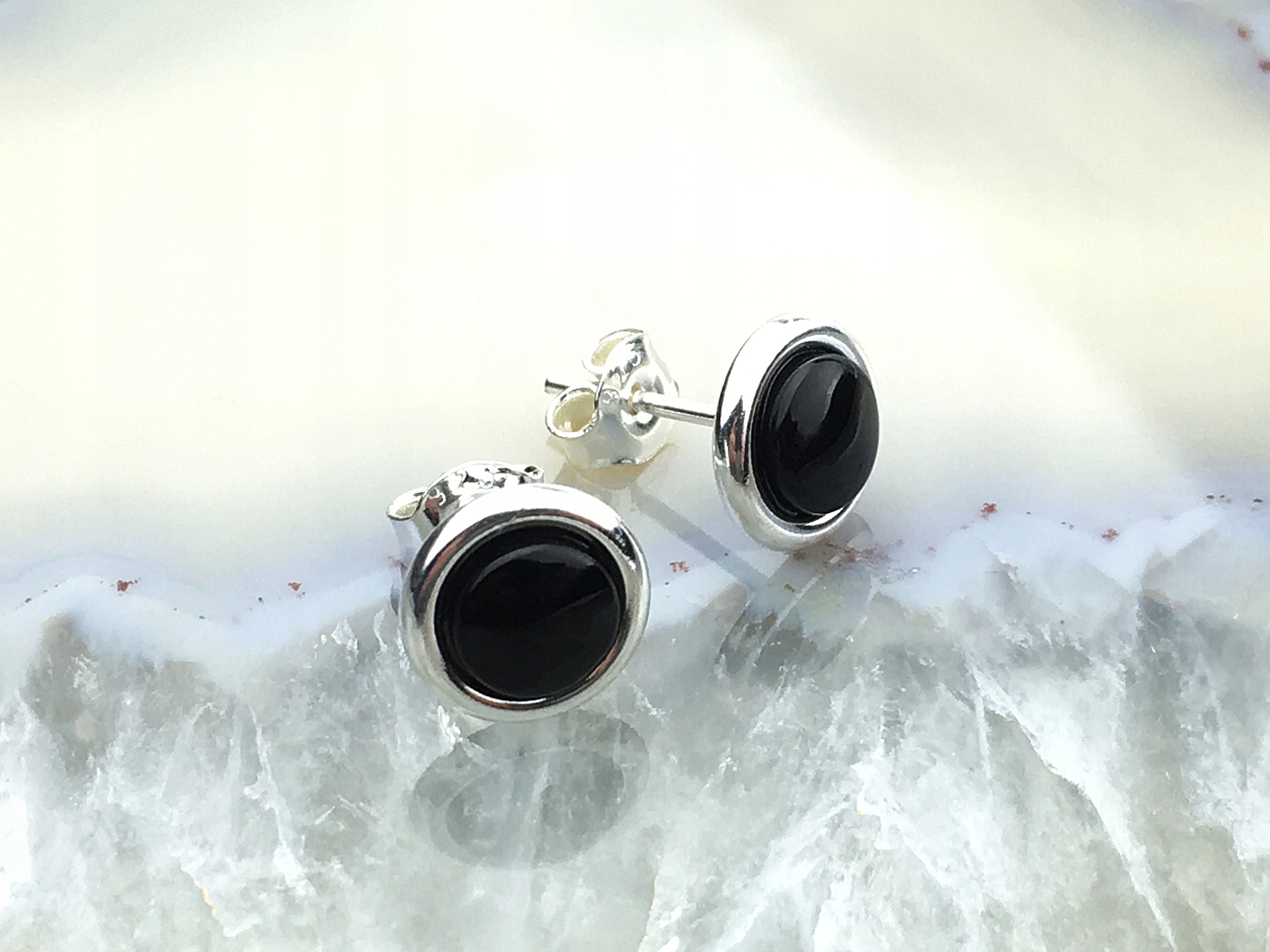 

kolczyki srebro pr. 925 turmalin sztyfty wkrety