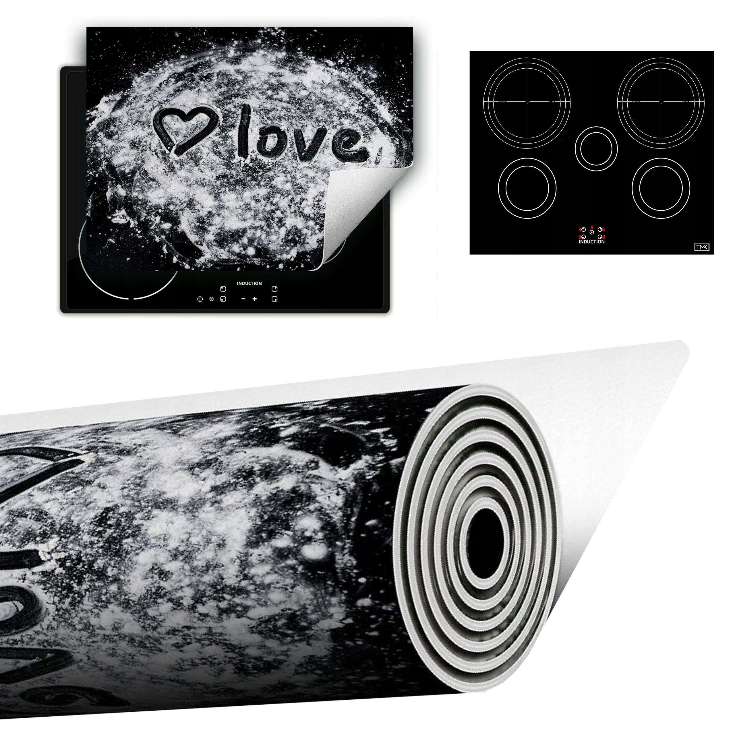 Vinylová Podložka Do Kuchyně Více Místa 70x52 černá láska