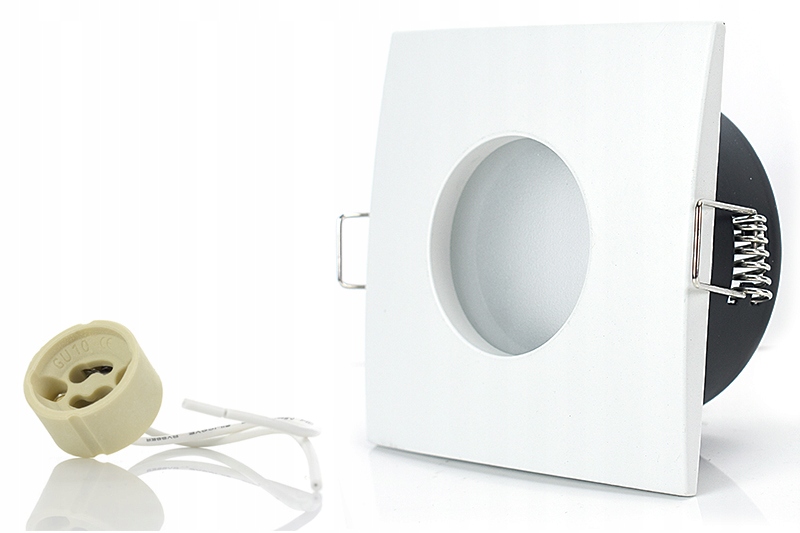 10X OPRAWKA SUFITOWA METALOWA DO ŻARÓWEK LED Kolor biały