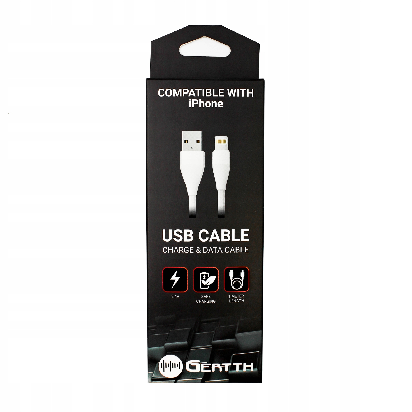 

Kabel Iphone Gertth Usb Cable 1m 2,4 A