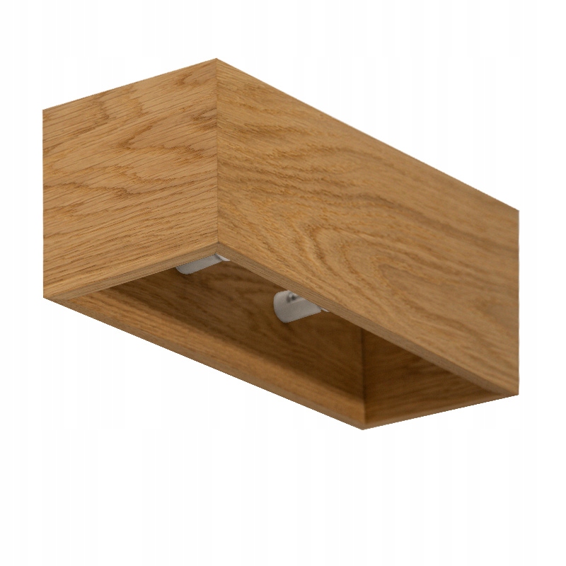 Kinkiet Lampa Ścienna Led Dębowa 27x10 CM Natynkowa nad Lustro nad Schody
