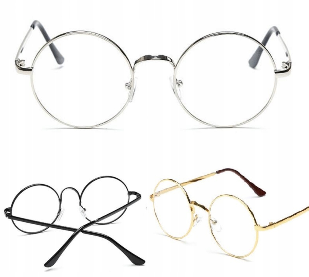 OKULARY ZERÓWKI NERDY LENONKI HARRY POTTER OKRĄGŁE Kod producenta RE-259