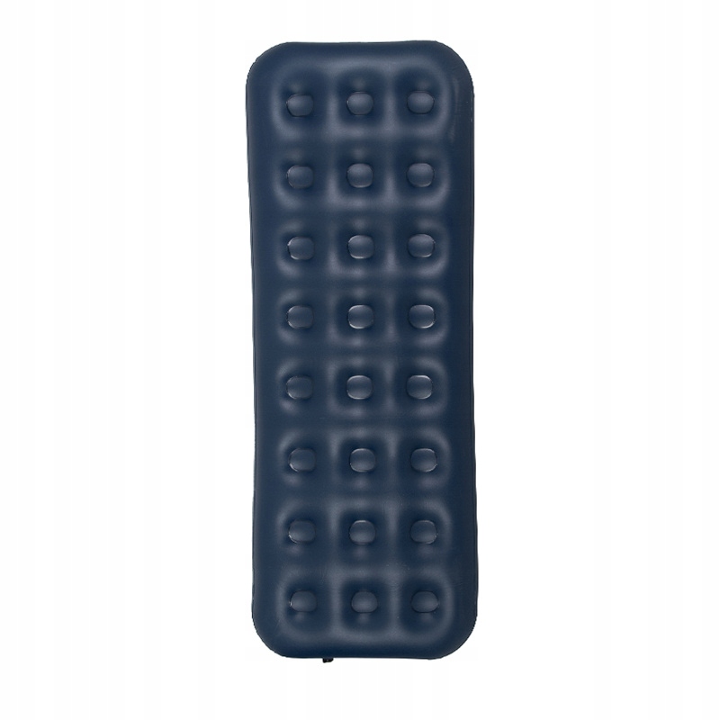 MATERAC DMUCHANY POMPOWANY WELUROWY JEDNOOSOBOWY NEST GRANATOWY 191x73 CM Model NEST-SINGLE