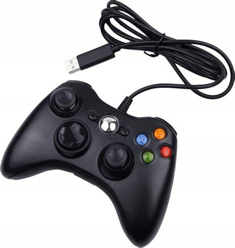 GAMEPAD PAD DO PC XBOX 360 KONSOLI DUAL SHOCK USB KONTROLER CZARNY Model p360b-c