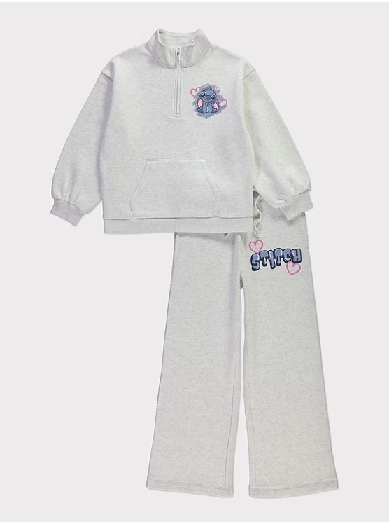 Dres dziewczęcy Stitch 116/122 George komplet bluza spodnie