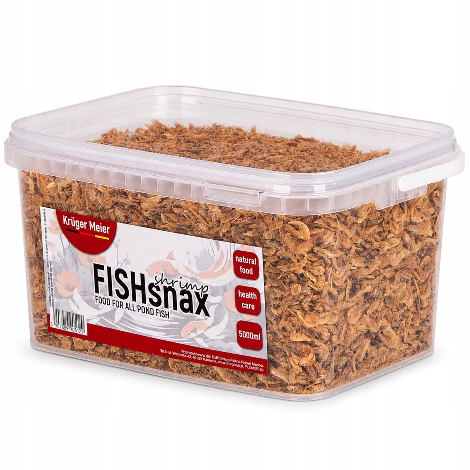 Kruger Meier FISHsnax Shrimps 5000 ml krevety krmivo pro kapry koi