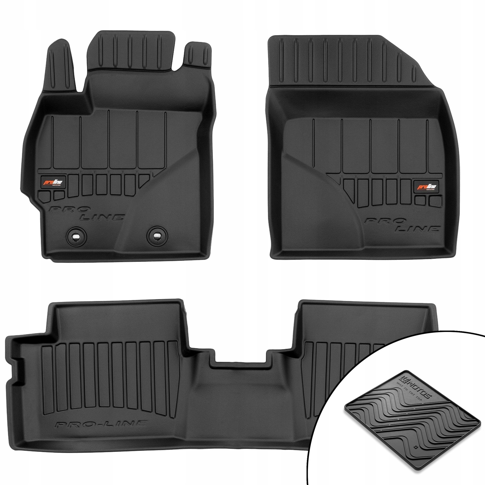 3D gumové koberce Toyota Auris I 2006-2012 podložka bonus