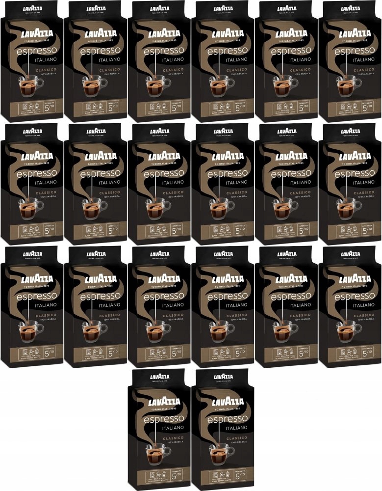 Lavazza Espresso kawa mielona arabica lekko palona 250g x20