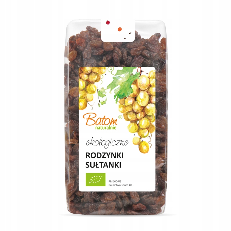 EKOLOGICZNE RODZYNKI SUŁTANKI 500g Batom BIO