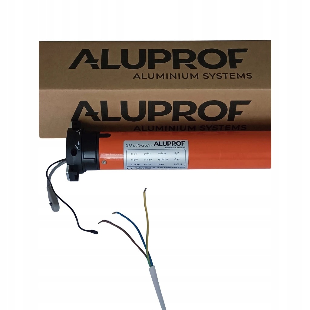 Motor aluprof DM45R 20/15 rádio mechanické koncovky pro trubky z Ø 60