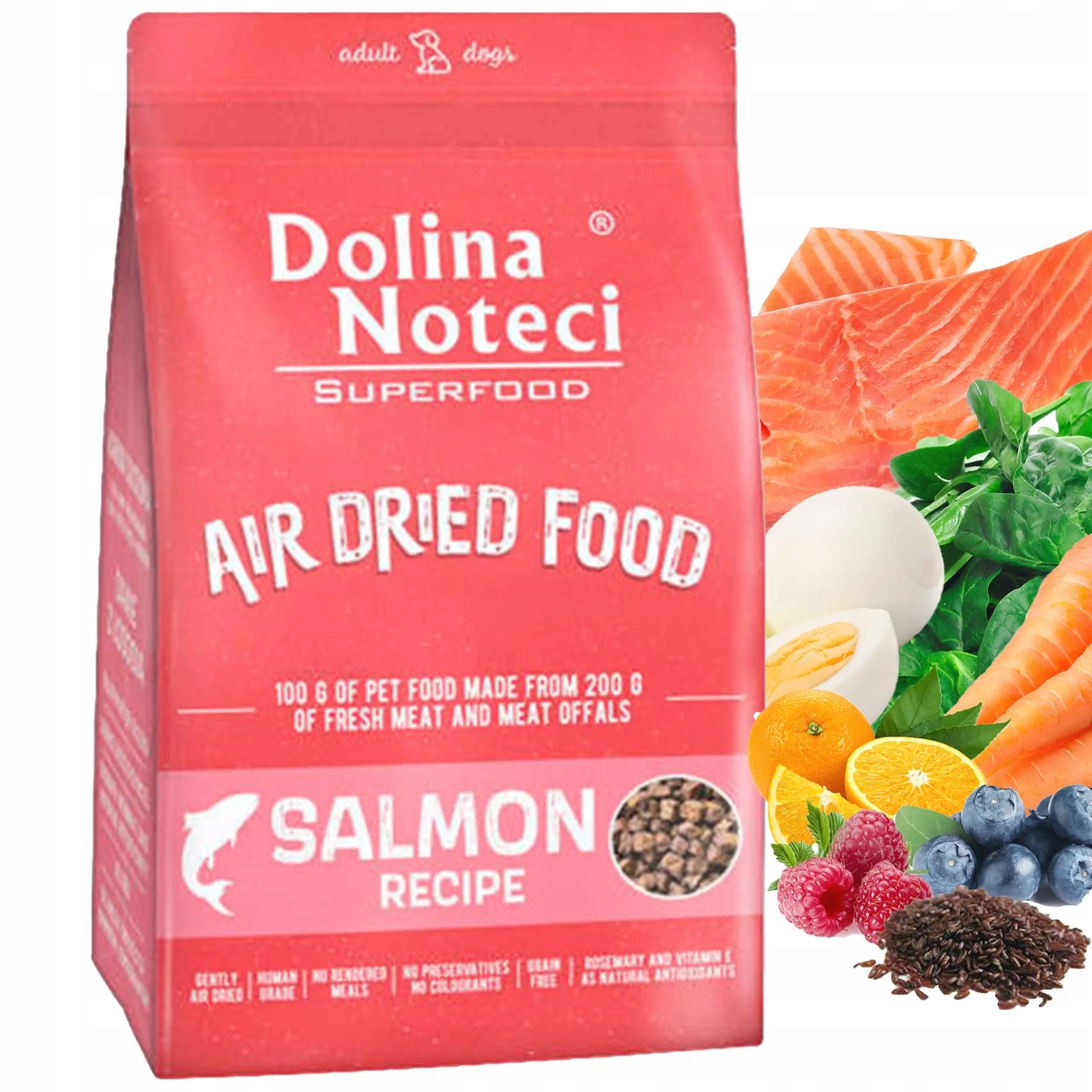 Levně Dolina Noteci Superfood Krmivo suché pro psa Losos 5 kg Bez obilovin