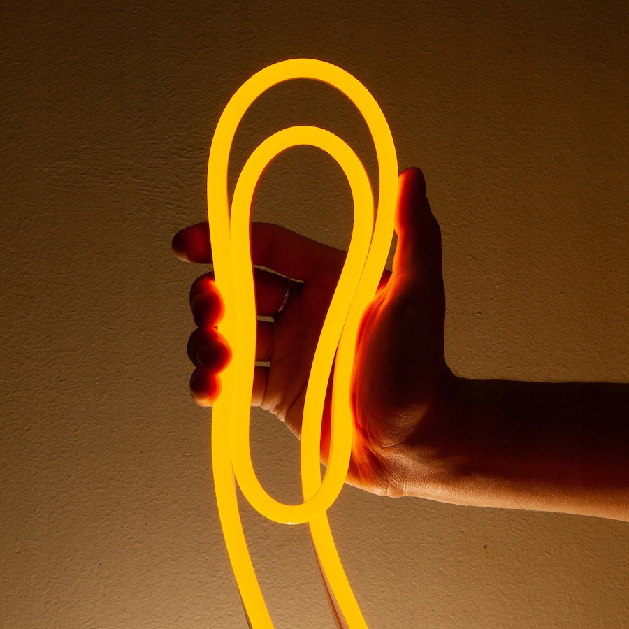 NEON LED Taśma 12V Pasek Napis na ścianę 12V 10W FLEX ZŁOTY Wodoodporny Kod producenta T12-1M-NEON-G