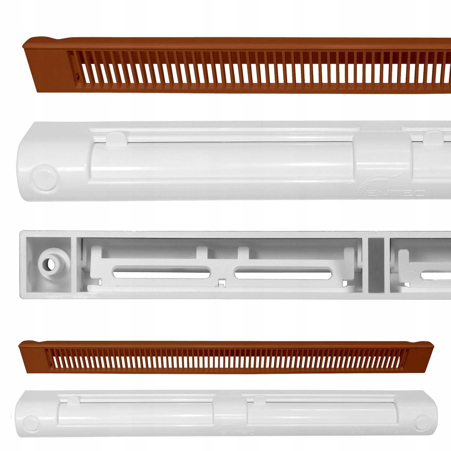 Nawiewniki do okna okien VT 201 JASNY BRĄZ /BIAŁY