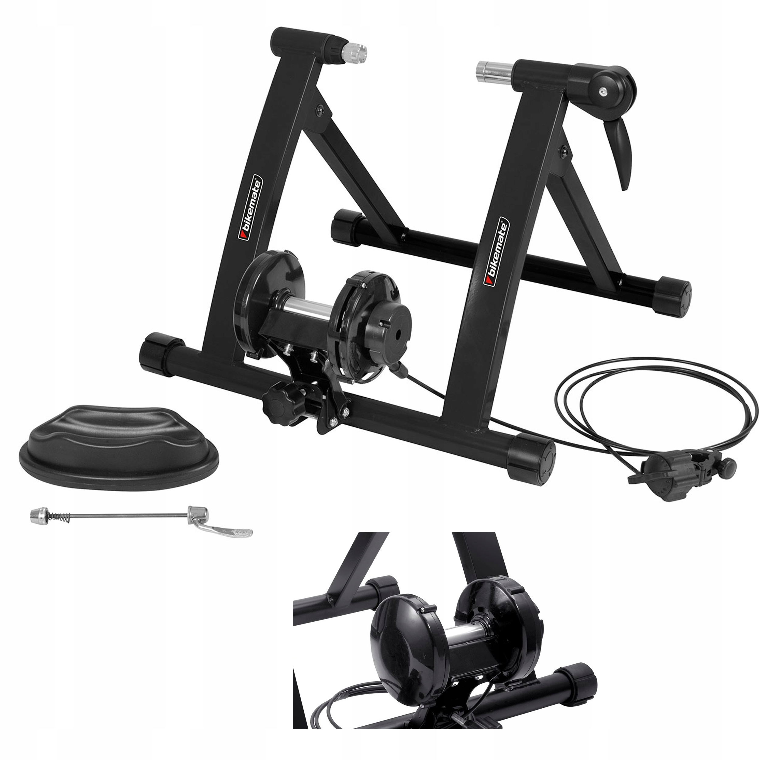 TRENAŻER MAGNETYCZNY rowerowy podstawka manetka 6 reg. DEMO