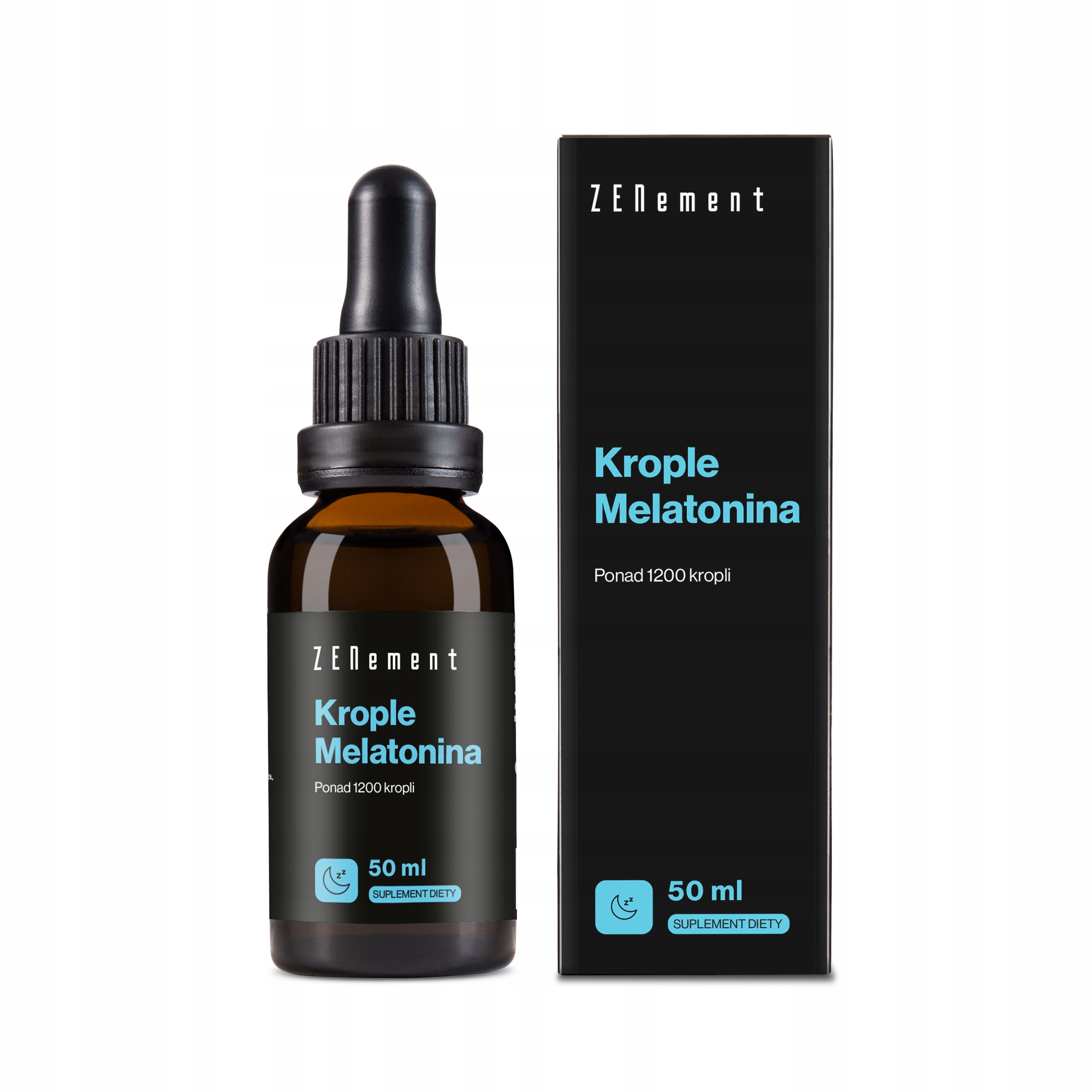 Melatonina w Kroplach - Ponad 1200 Kropli - 50 ml