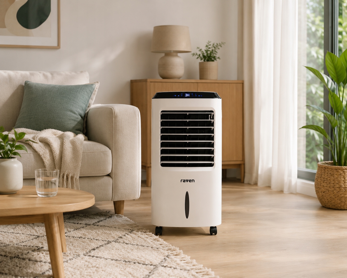 Klimator przenośny Raven EK001 Automatyczna oscylacja Jonizacja Nawilżanie