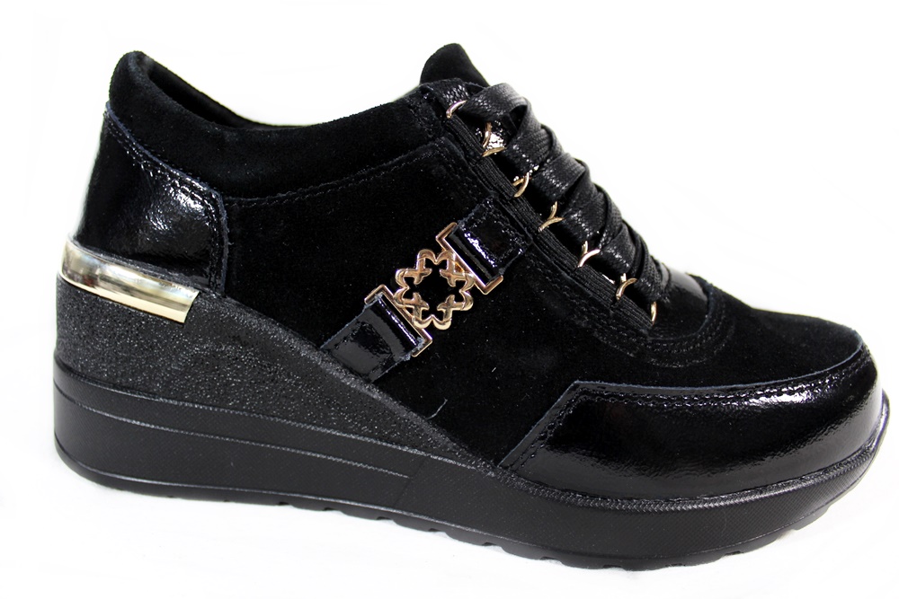 

Sneakersy S.Barski 94865 R.39 Skóra Czarne