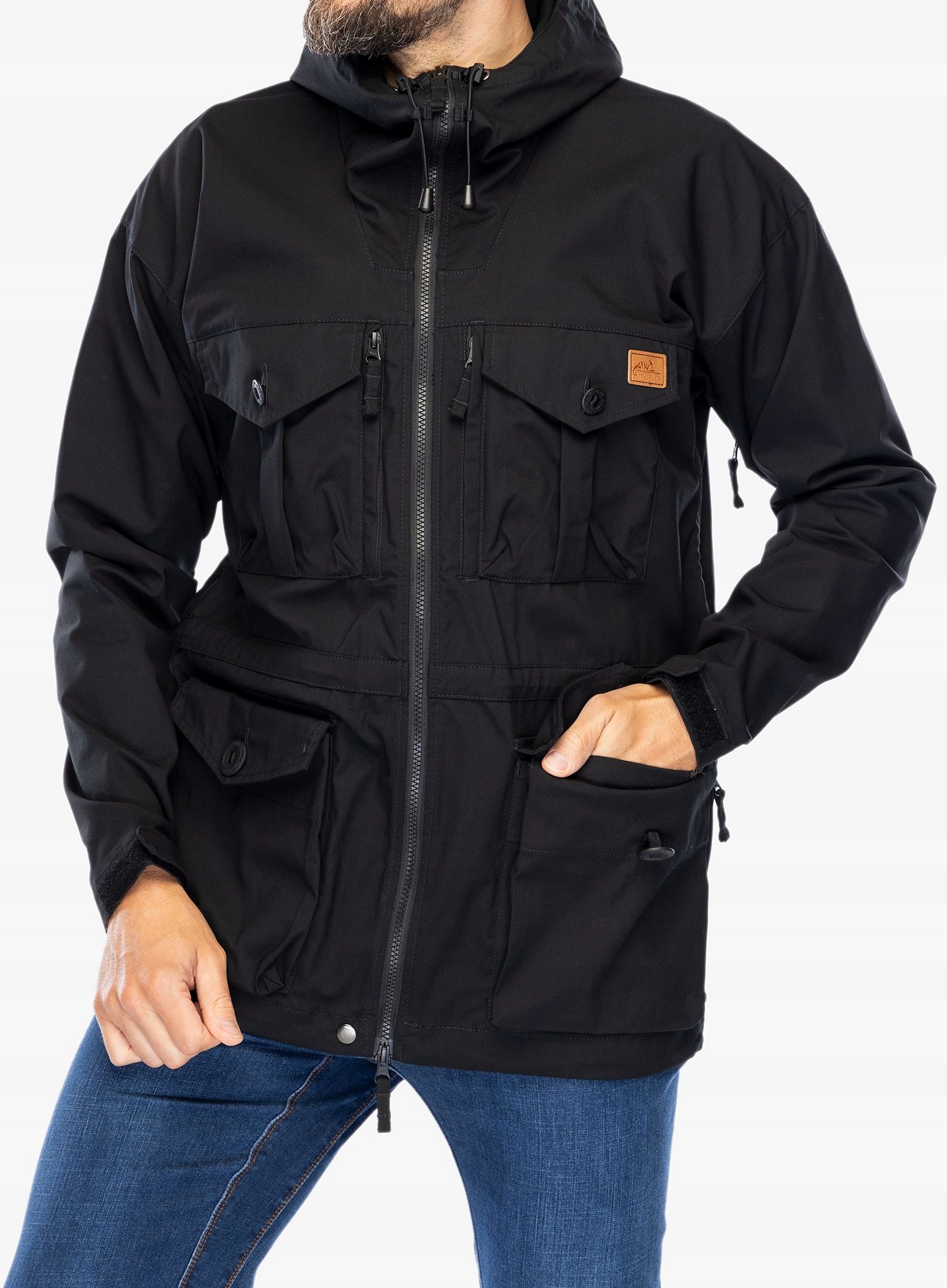 Taktická bunda Helikon-Tex Sas Smock Duracanvas černá S