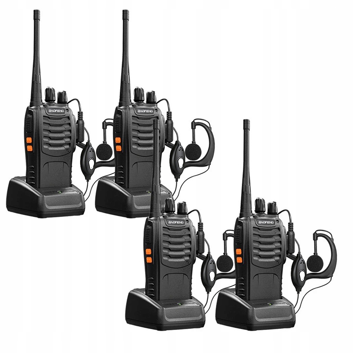 Krótkofalówka 4X Baofeng BF-888S Walkie-talkie 4X Słuchawki