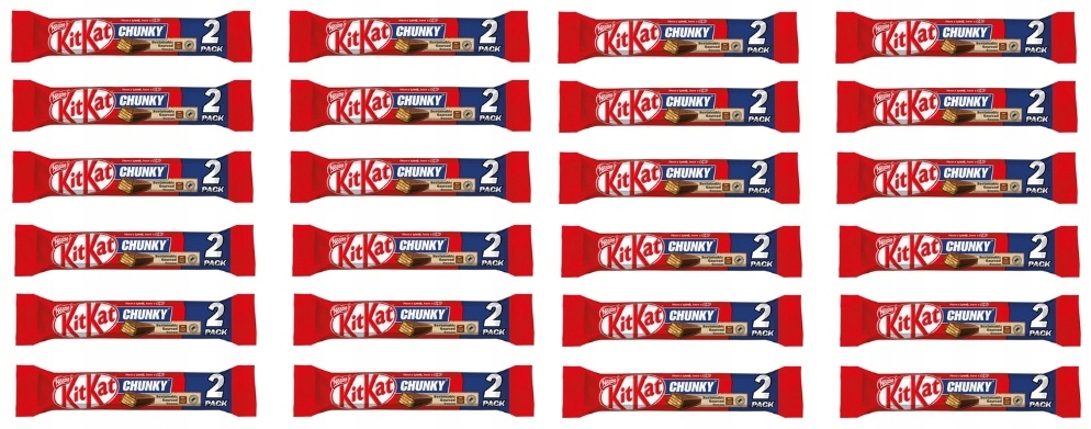24x 64g Nestle KitKat Chunky 2-Pack Karton
