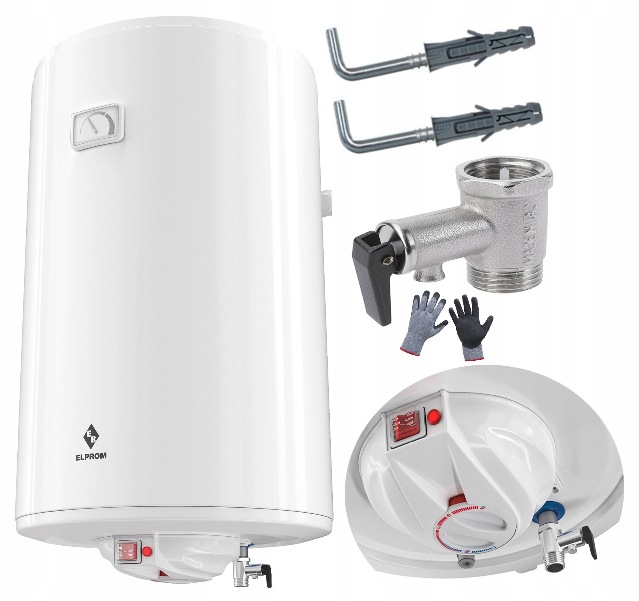 BOJLER ELEKTRYCZNY 30 L PODGRZEWACZ WODY TERMA MAX OSZCZĘDNY PIONOWY ECO