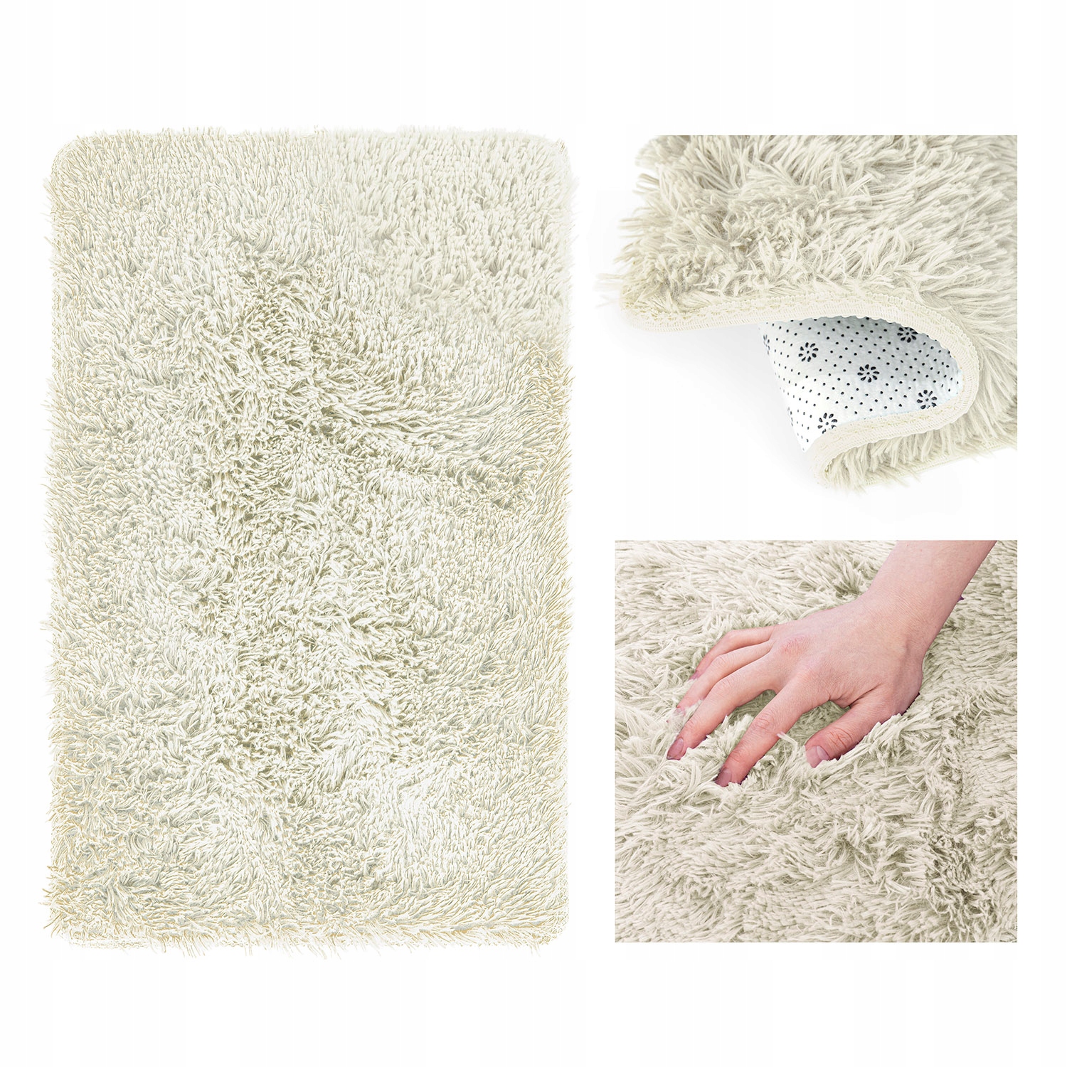 

Dekoracyjny dywan 120x170cm salon nonslip Ivory