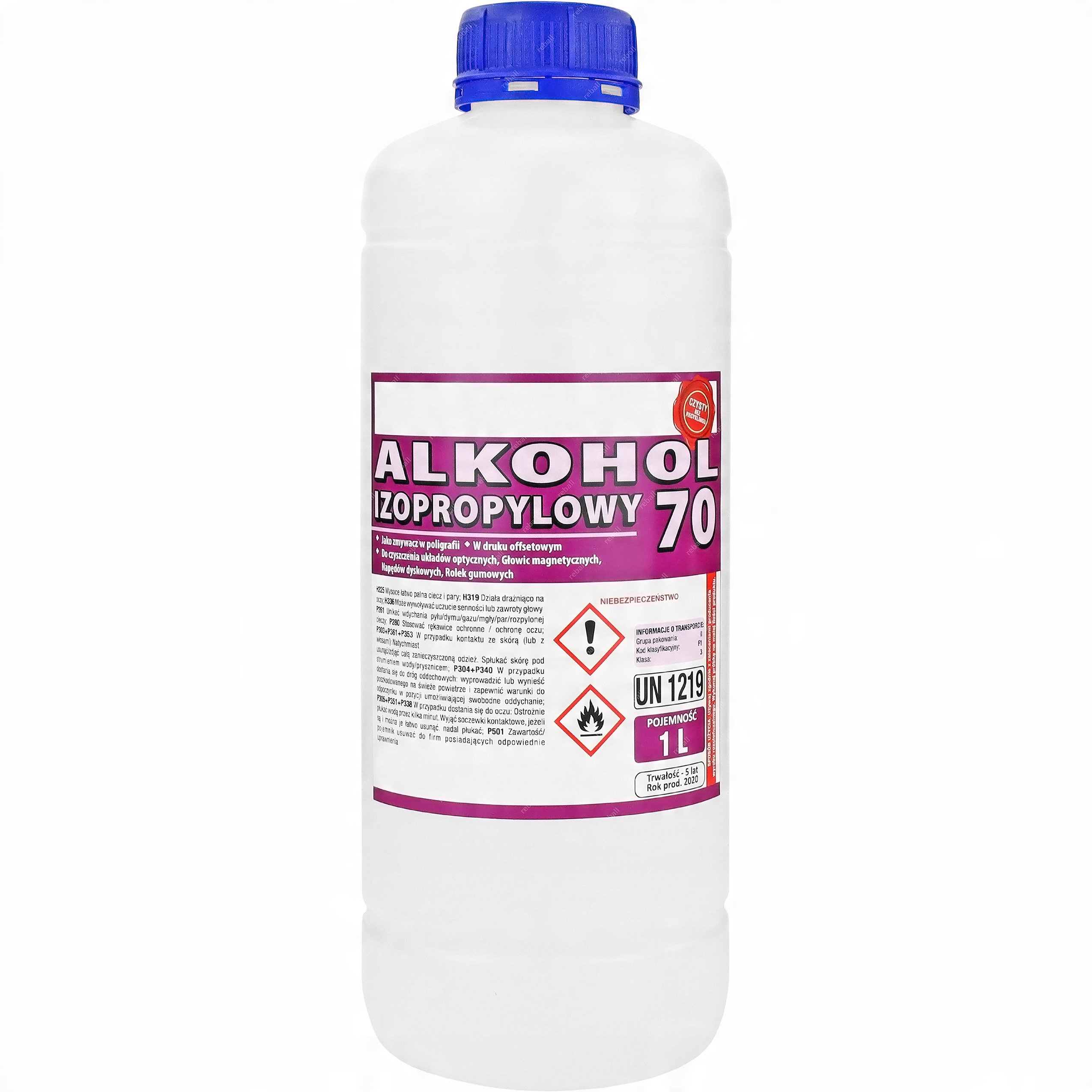 

Alkohol Izopropylowy 70% Mycie Klawiatur Ekranu 1L
