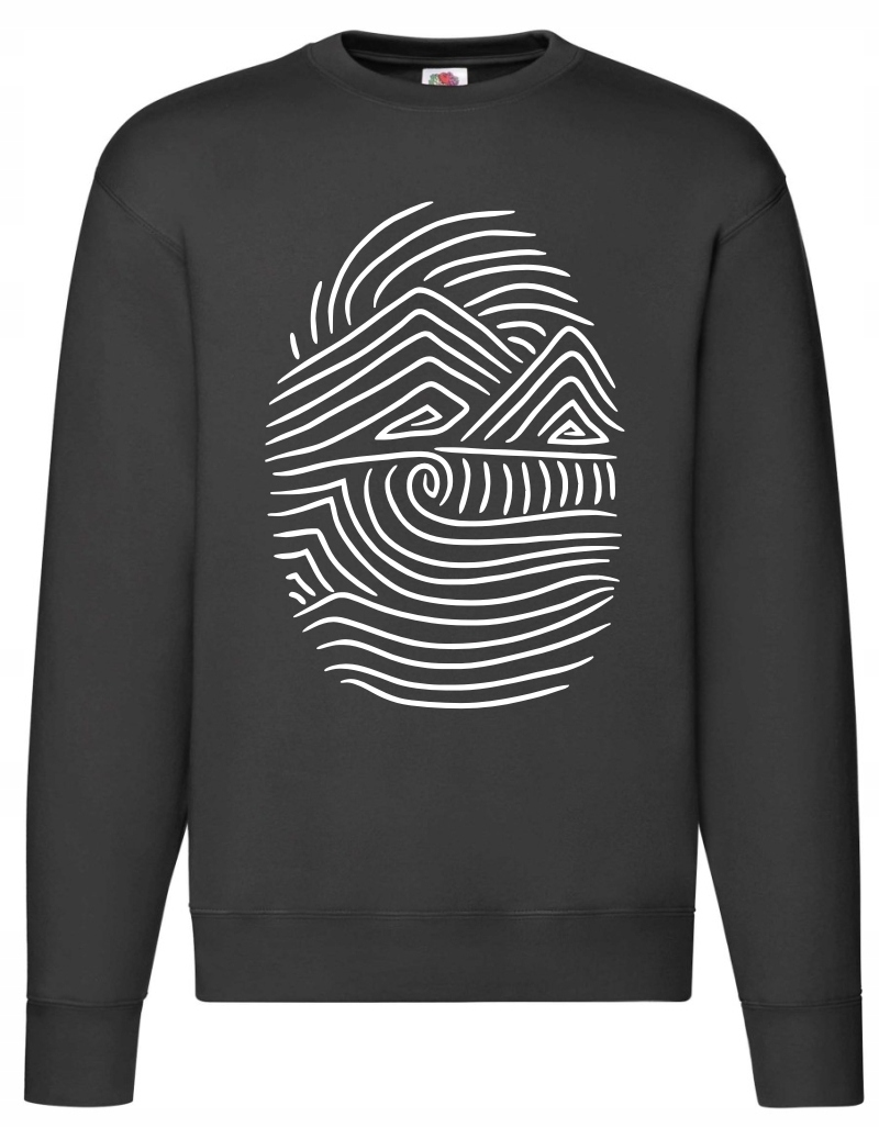 

Odcisk Natury Kciuka Góry Las Przyroda ,Bluza