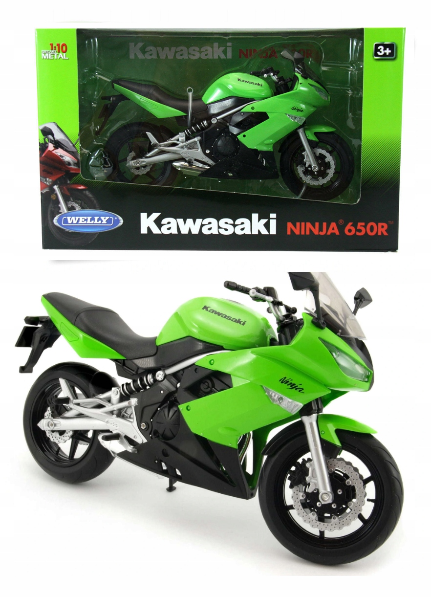 Kawasaki Ninja 650R Model Měřítko 1:10 XXL Velký