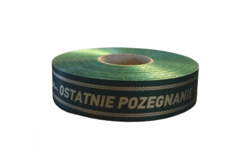 Wstążka Taśma Ostatnie Pożegnanie 3cm/100y