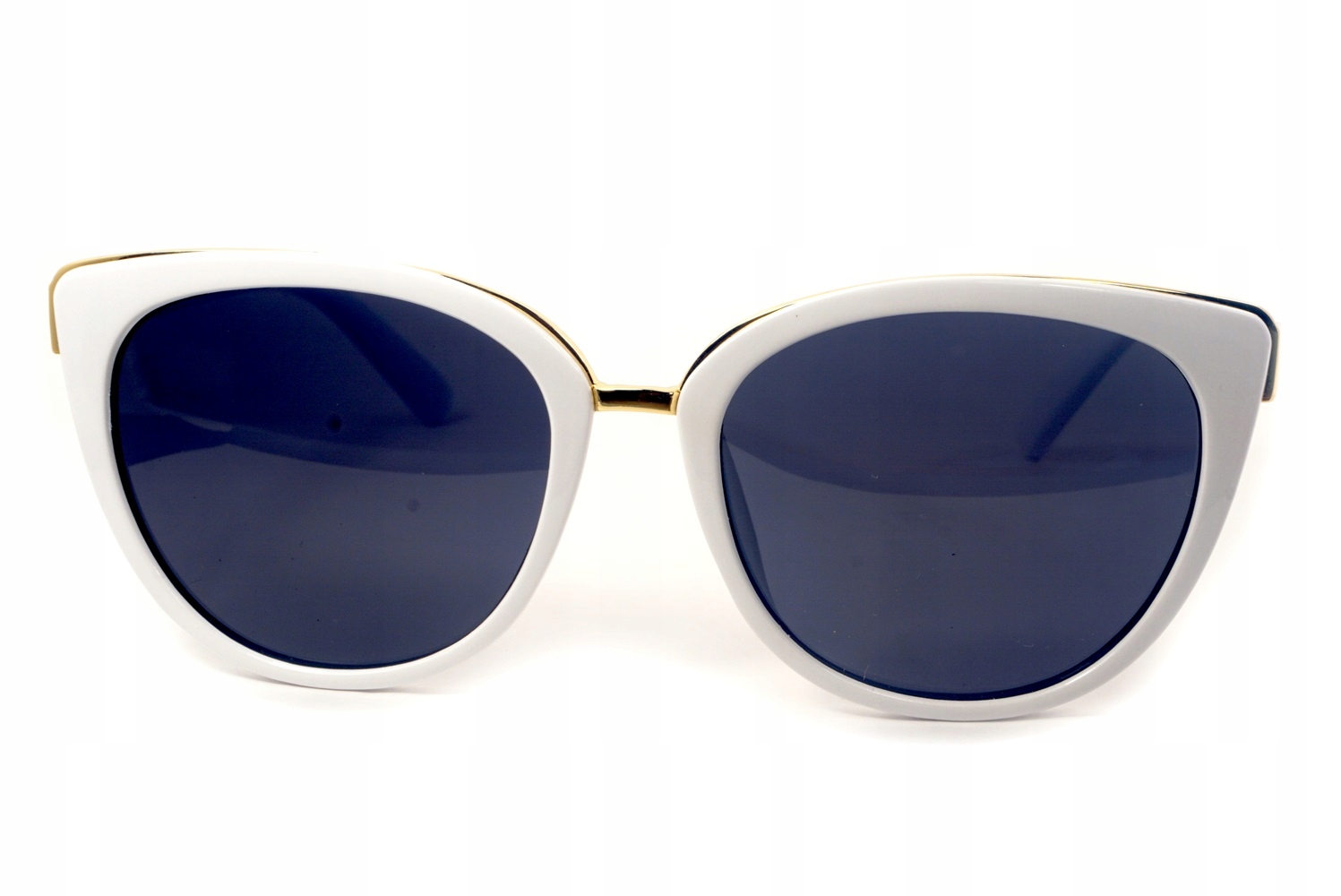 DAMSKIE BIAŁE OKULARY PRZECIWSŁONECZNE KOCIE OCZY Z POLARYZACJĄ FILTR UV400 Płeć kobieta