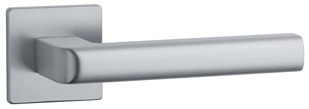 Kľučka Salice štvorcová rozeta Slim chróm satén Aprile