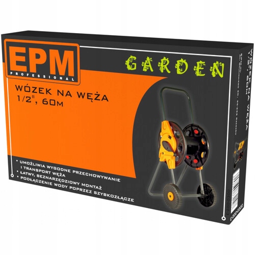 WÓZEK NA WĘŻA Z KOŁAMI 1/2 60M E-200-0300 EPM Kod producenta E-200-0300