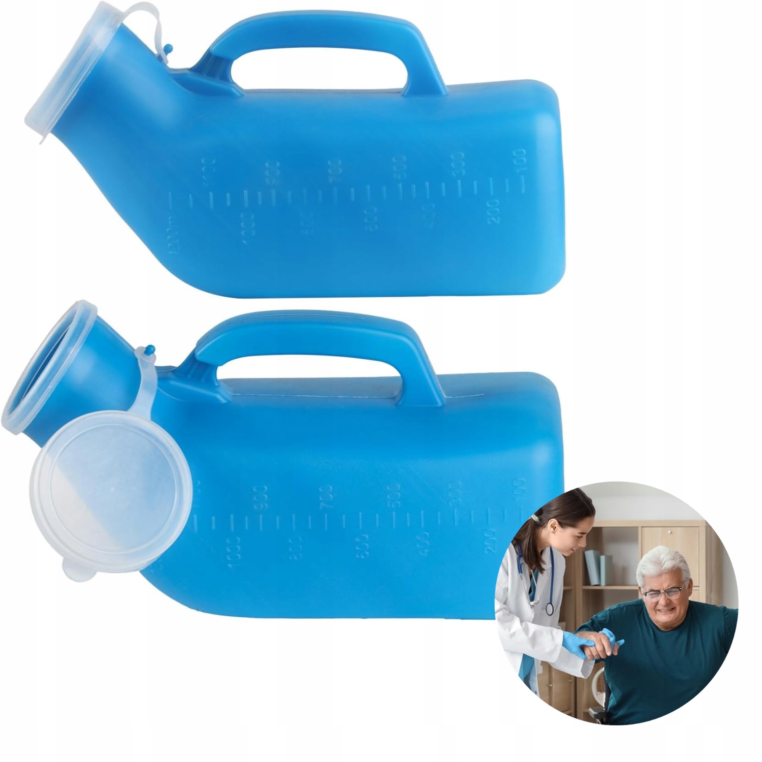 Toaleta Turystyczna Męska Z Wężem Pojemnik Na Mocz 2000 ML