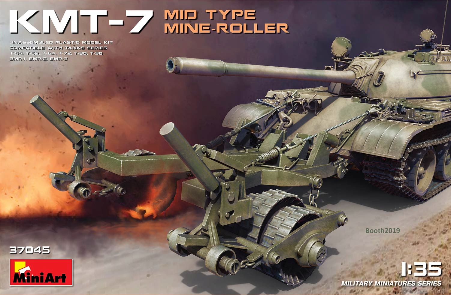 Kmt-7 Mid Type Mine-roller 1:35 MiniArt 37045