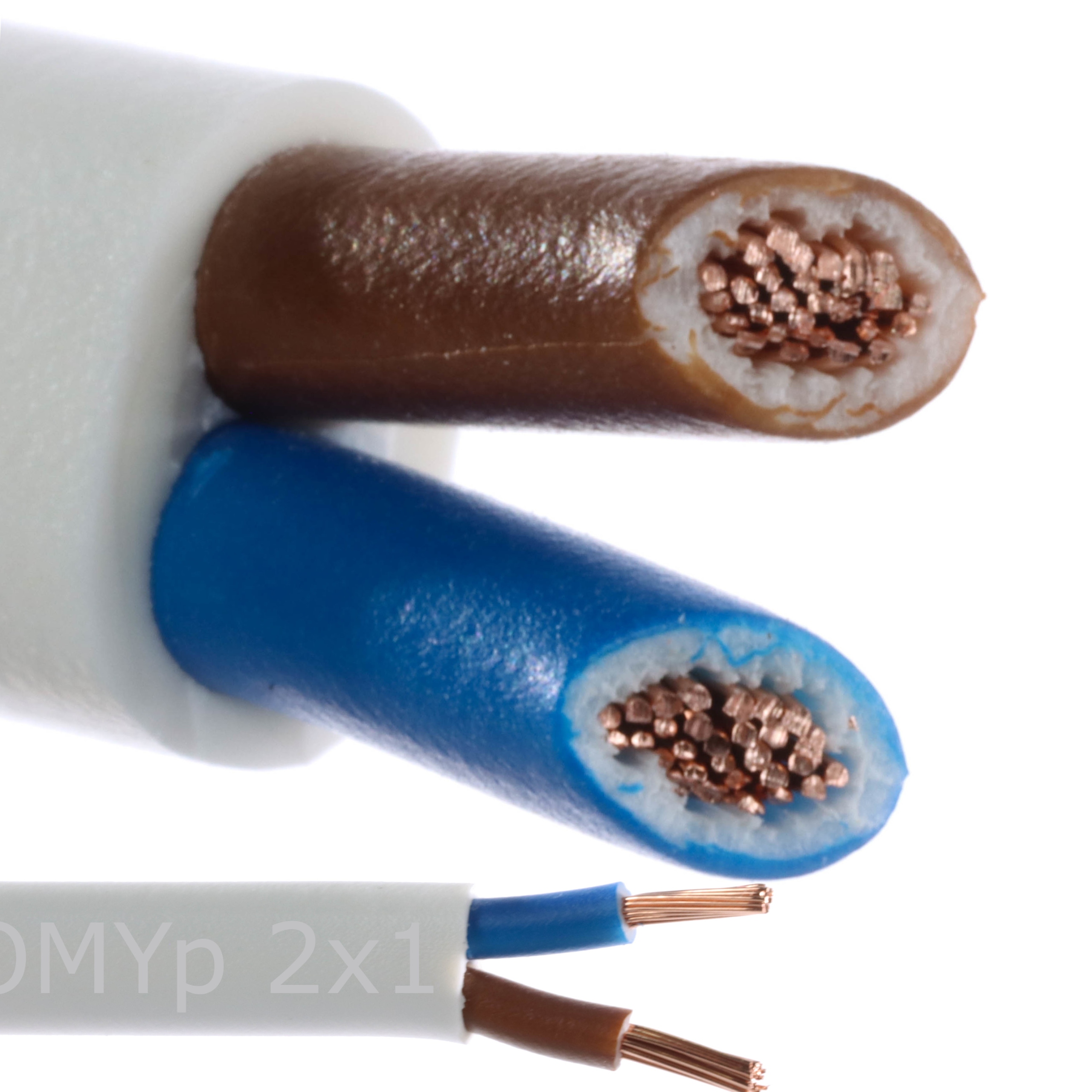 

przewód płaski 2-żyłowy elektryczny OMYp 2x1 10m