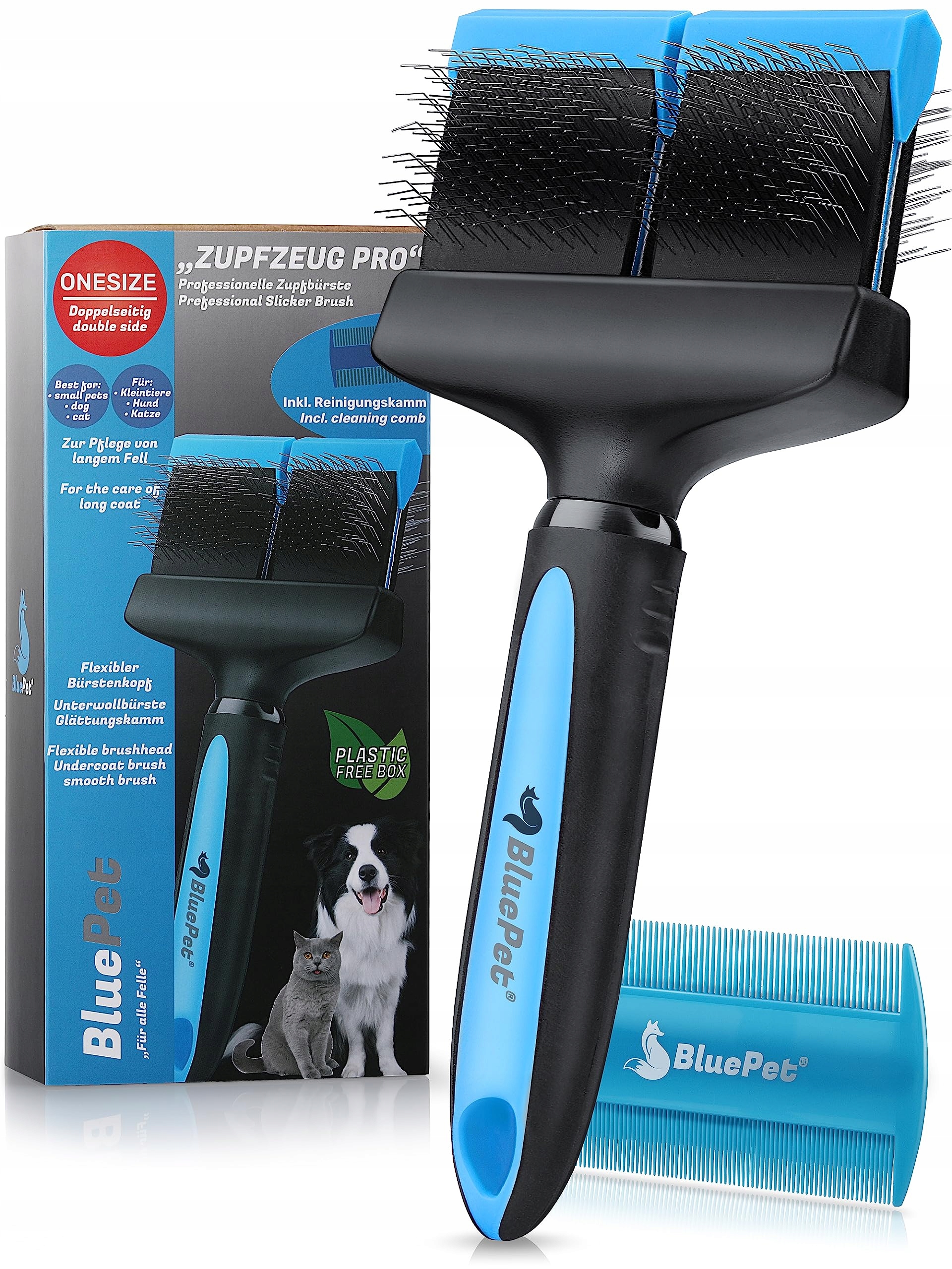 Levně BluePet "ZupfZeug Pro" profesionální kartáč pro psy a kočky