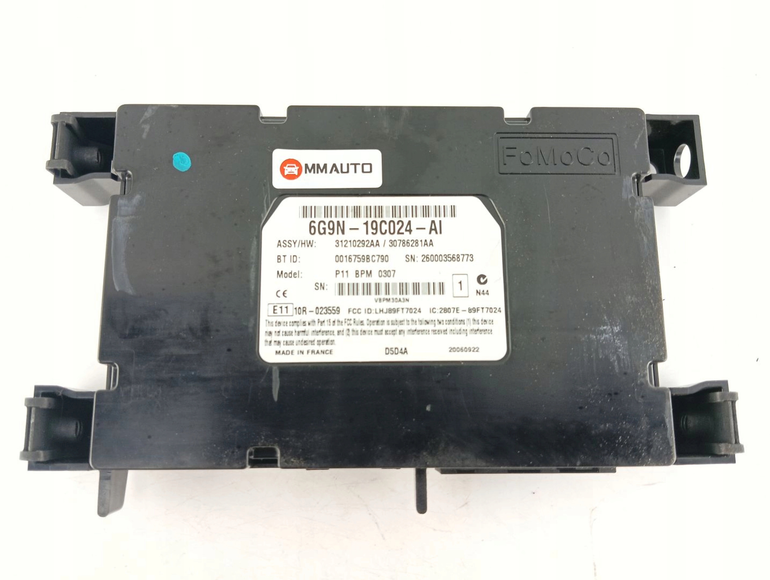 modulo BLUETOOTH VOLVO S80 II 6G9N-19C024-AI