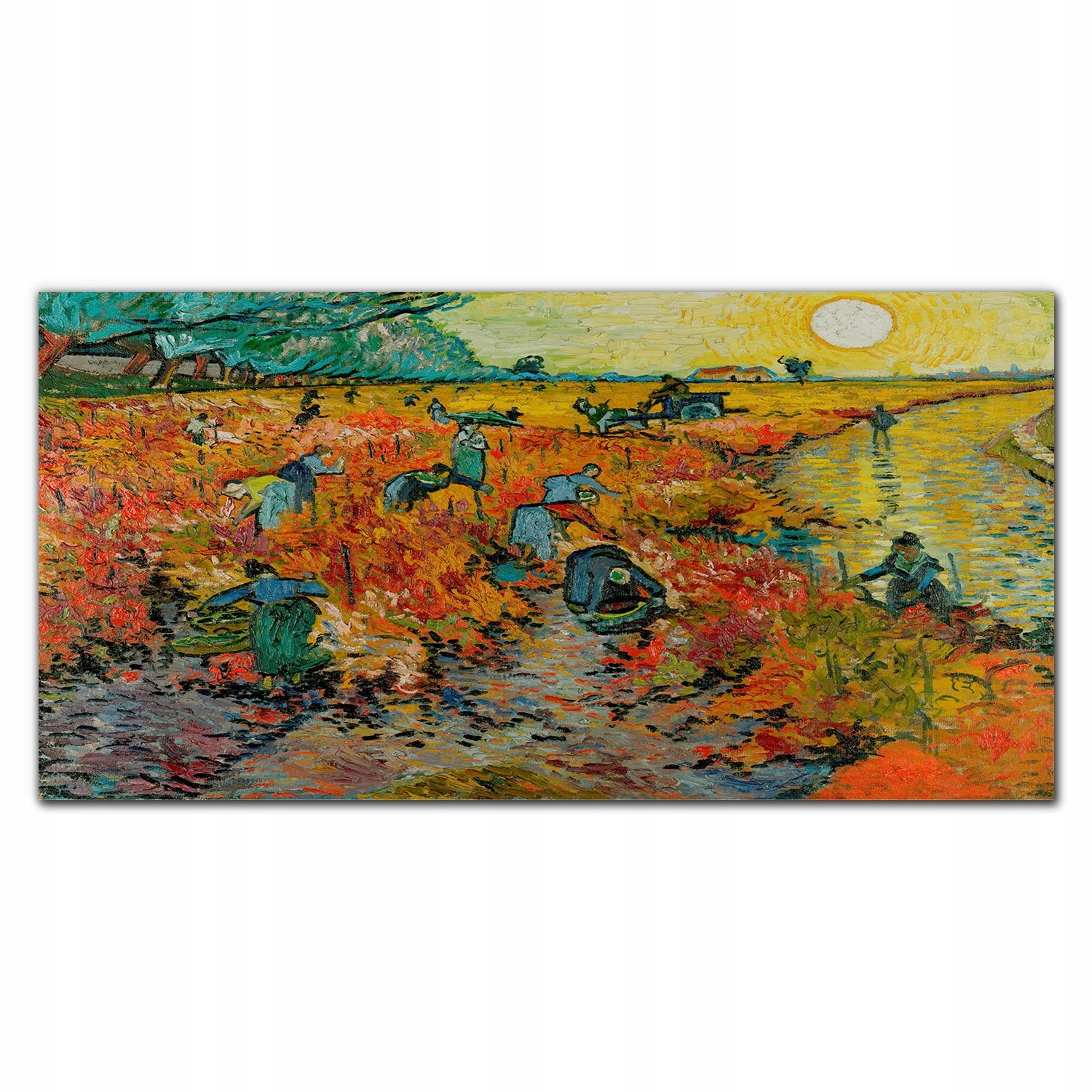 

Obraz na płótnie Czerwona winnica Van Gogh 140x70