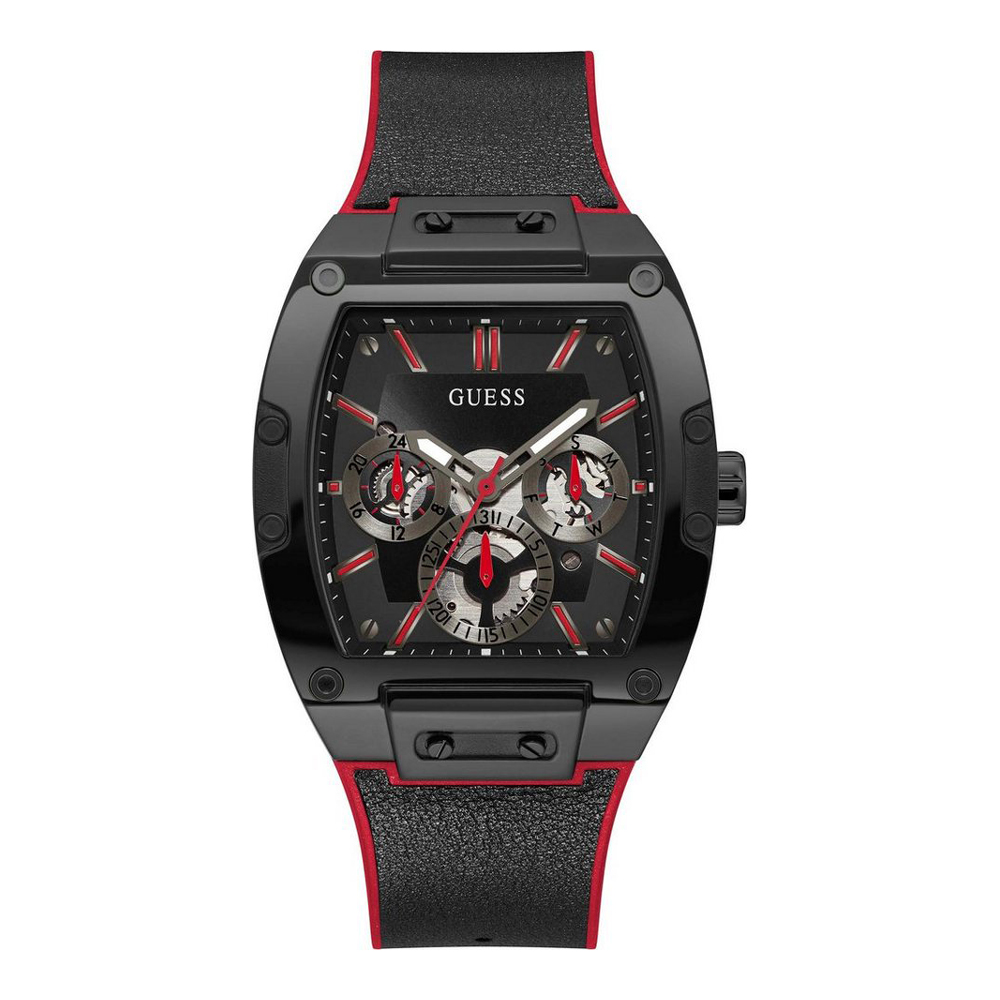 Guess Phoenix GW0202G7 Mens Watch Zegarek Czarno-Czerwony