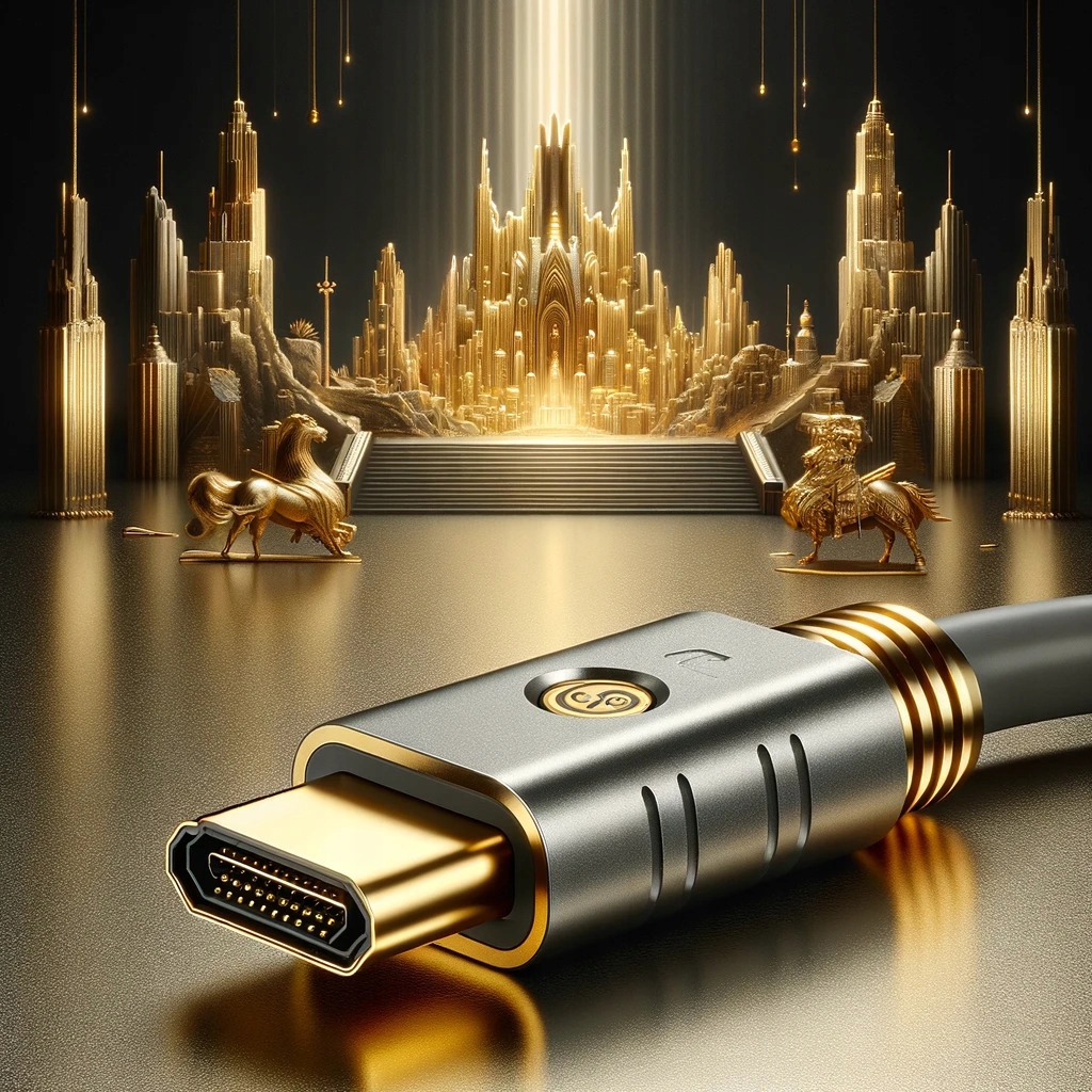 Kabel Co2 DisplayPort - HDMI 2.0 4K 60Hz 1m Szary Model CO2-0020